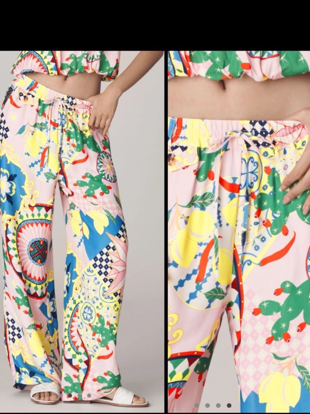 NWT Anthropologie Maeve Relaxed Wide-Leg Printed Lounge Pants XS/S